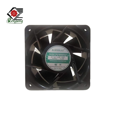 18060 110V - 240V AC Axial Cooling Fan 180x180x60mm 350CFM Aluminum Frame