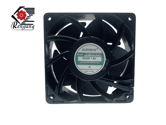 120x120x38mm DC Axial Cooling Fan 12V 24V High Speed With 5 Blades