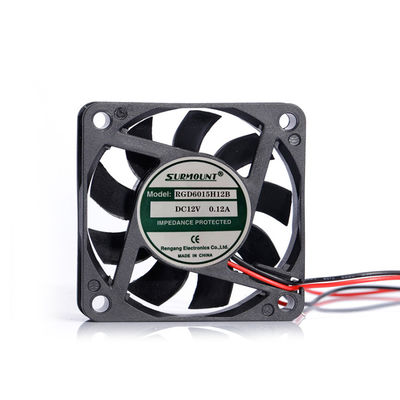 4500RPM 60x60x15mm DC Axial Cooling Fan Brushless  Soft Wind For Computer