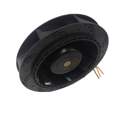 24V 150mm Centrifugal Extractor Fan Black Low Noise High Pressure