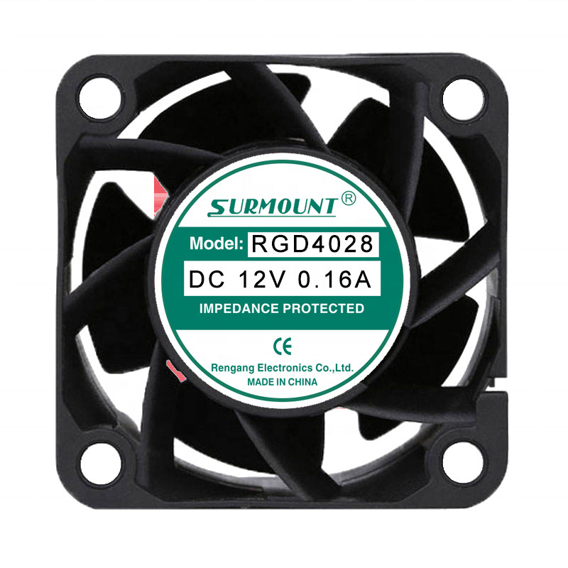 High Speed Server Fans 40*40*28mm Dual Ball Bearing 4-wire 4pin Pwm Axial Flow Fans