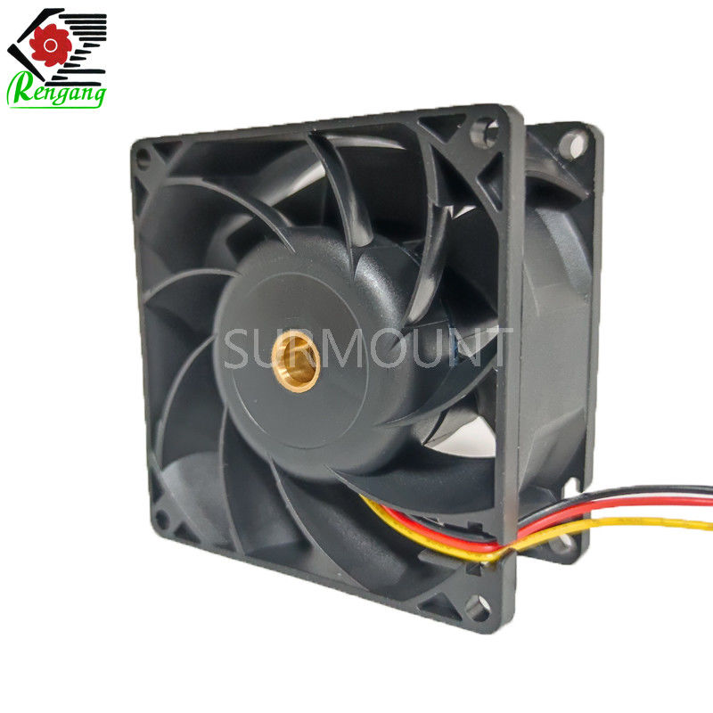 80x80x25mm 12V High RPM Case Fans Square Brushless Motor Industrial