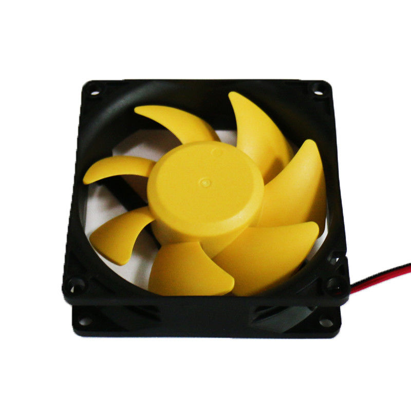 80x80x25mm DC Brushless Fan 5V 8025 Noise Reduction Yellow Leaves