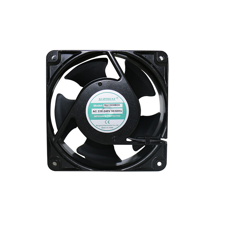 120x120x38mm AC 110V 220V Axial Cooling Fan Shaded Pole Type With 5 Leaves