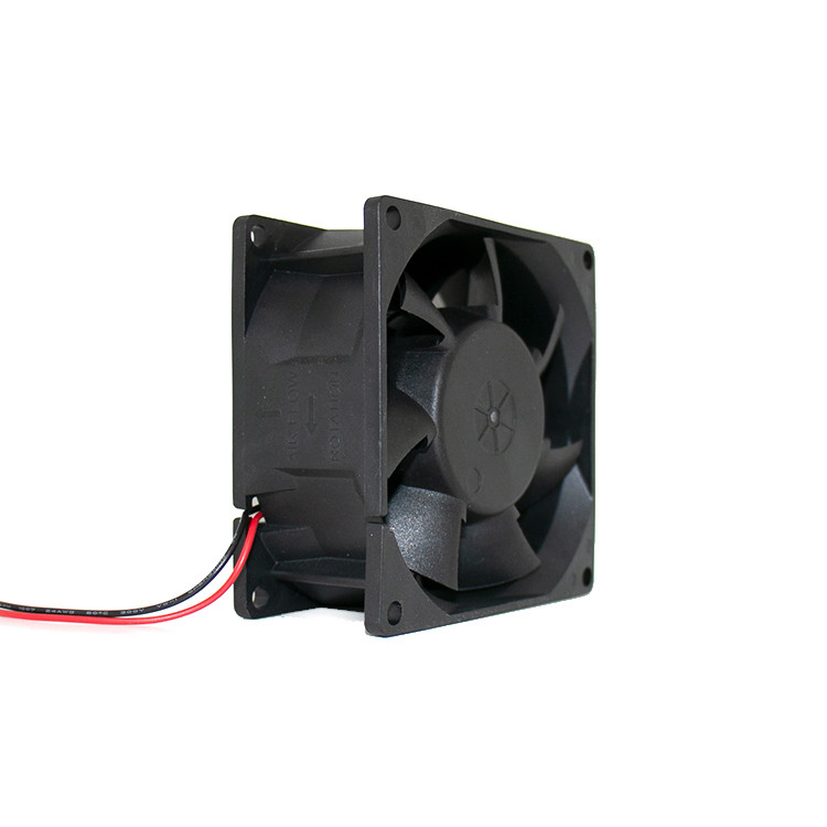 80x80x38mm 12V DC Axial Cooling Fan Plastic Frame Noise Reduction
