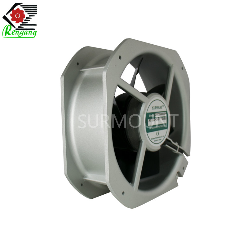 225x225x80mm 75W Metal Blade Fans , Axial Flow Blower Ball Bearing With Copper Wire