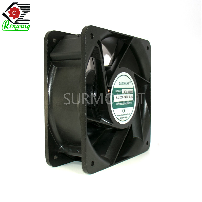 240 CFM 3100RPM Ball Bearing High Airflow PC Fans , 180mm PC Fan With Metal Blade