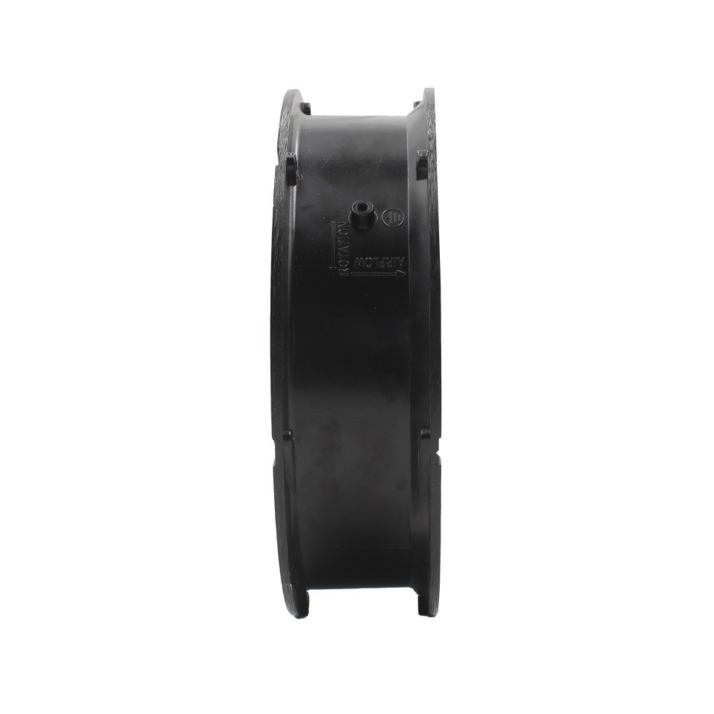 Black 640CFM 68W DC Axial Cooling Fan , 48 Volt DC Cooling Fan Brushless