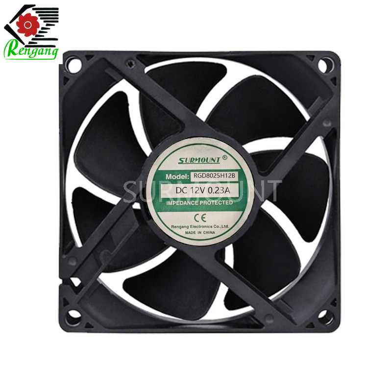 80x80x25mm DC Axial Flow Fan Suitable For CPU Heat Dissipation 5V 12V 24V 48V